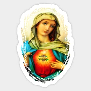 Immaculate Heart of Virgin Mary Catholic Saint A-101521 Sticker